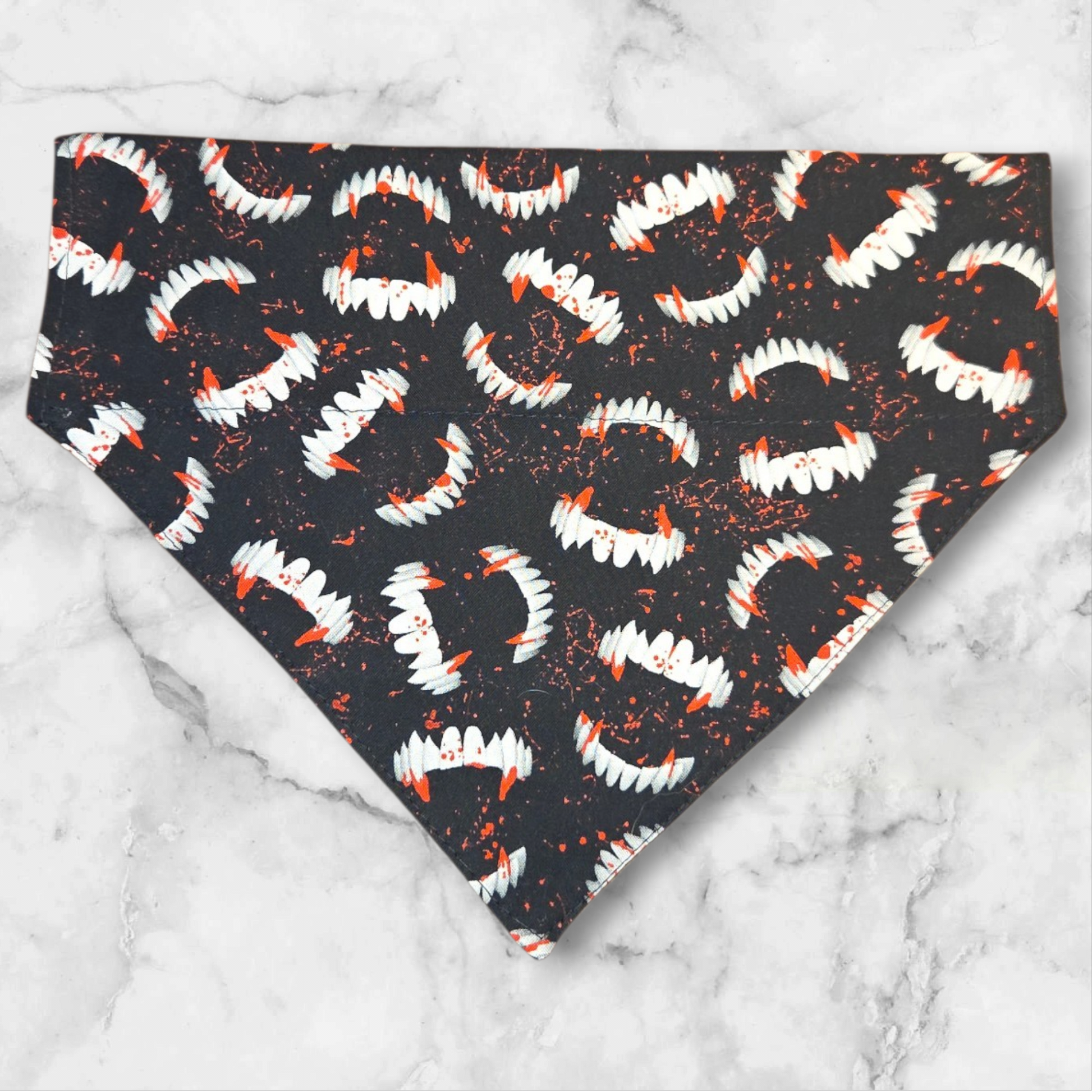 Vampire Teeth Slip Pet Bandana