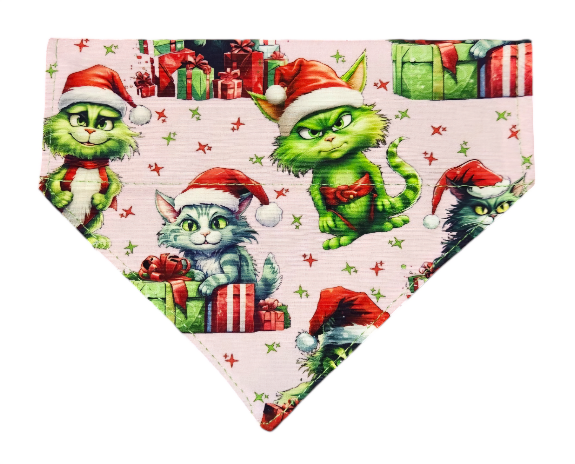 Grinch Cat Slip Bandana
