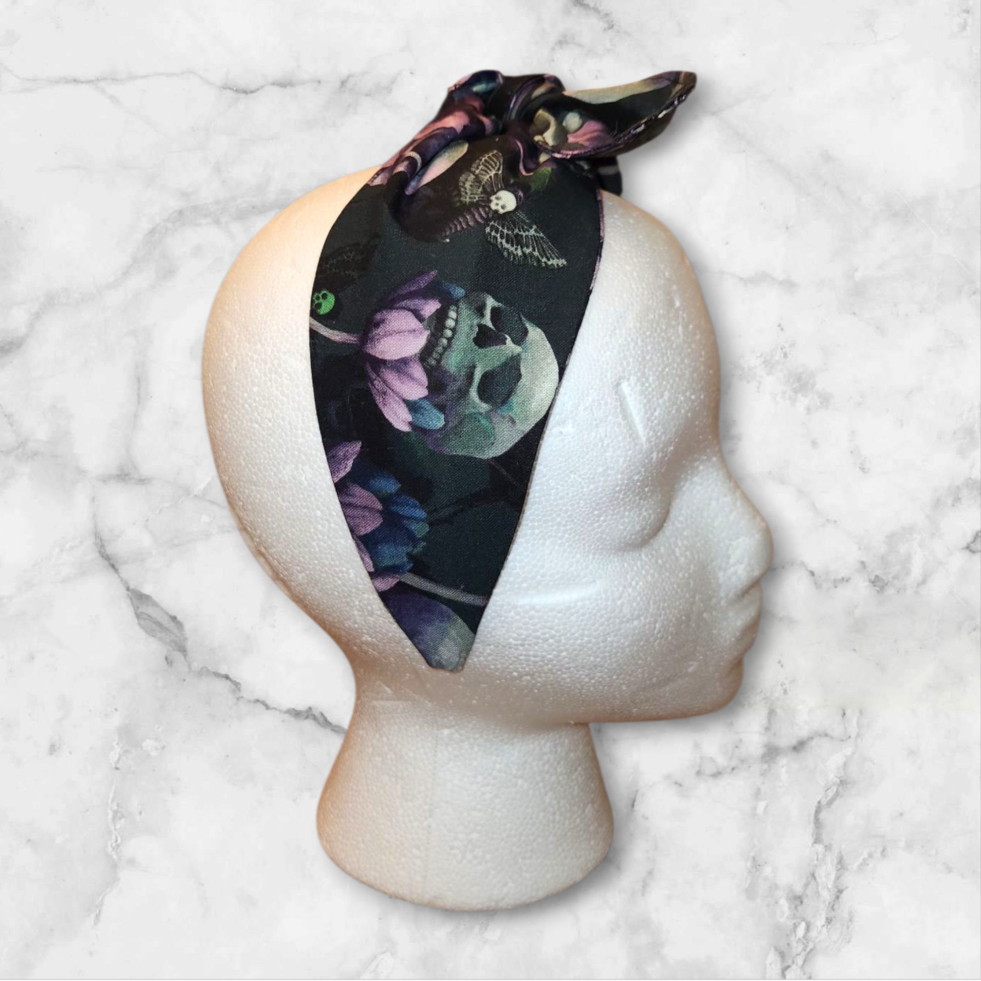 Lavender Skull Headband