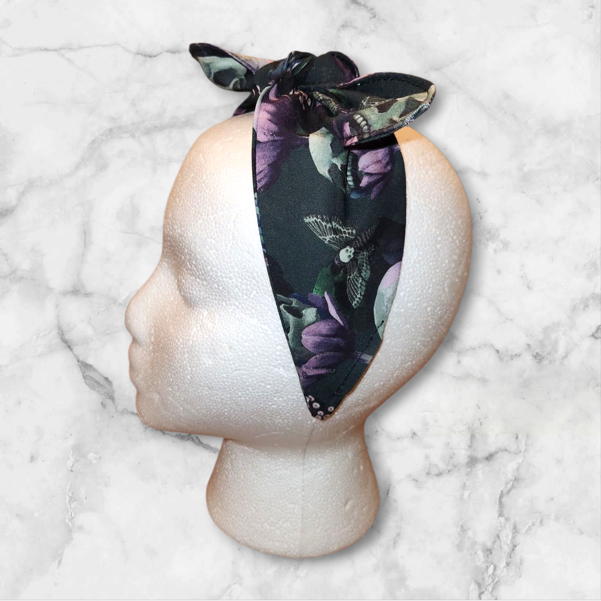 Lavender Skull Headband