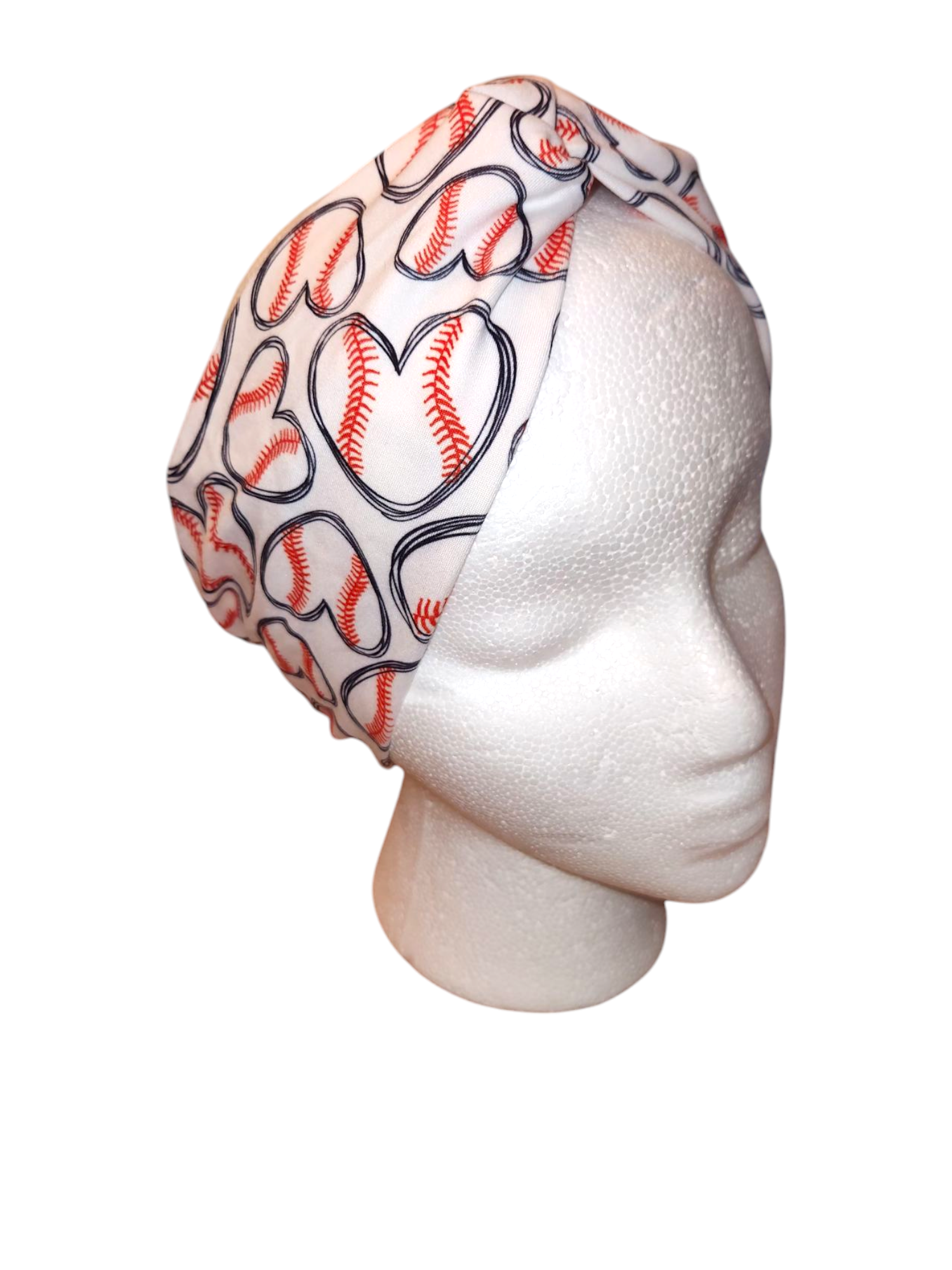 Baseball Heart Strech Headband